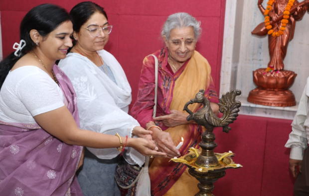 Image of Three-day exhibition of miniature paintings based on Ragmala organized by the singing department of Bhatkhande Sanskriti University